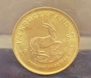 南アフリカ共和国 1/4 oz クルーガーランド金貨(K22)のご紹介